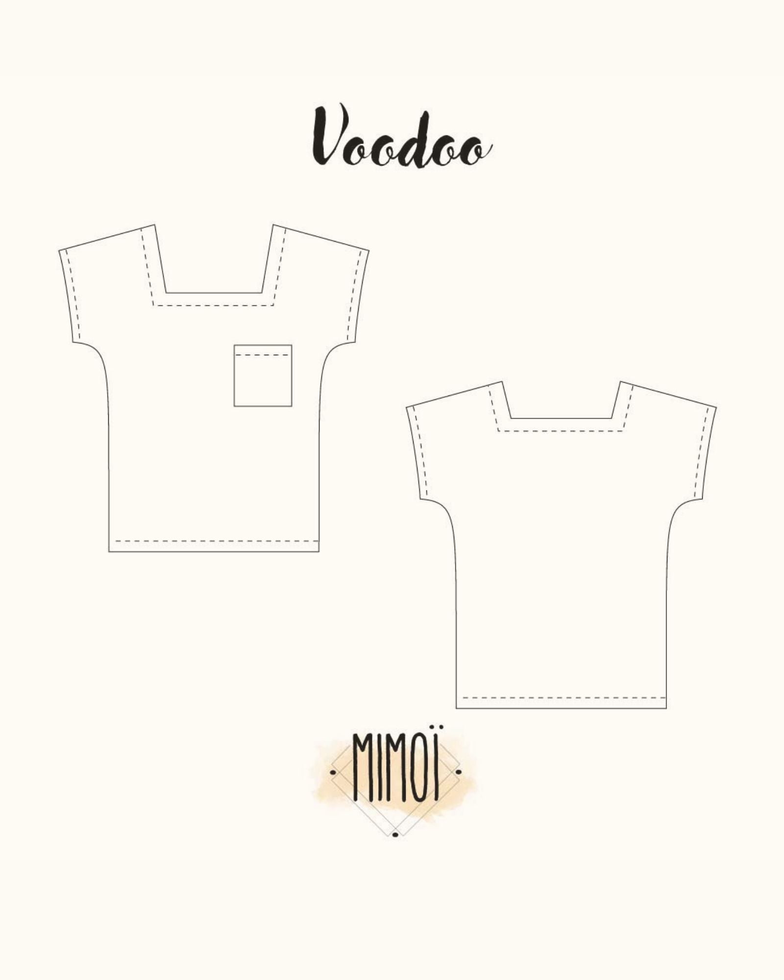 Voodoo, tee-shirt - Patron PDF - offert