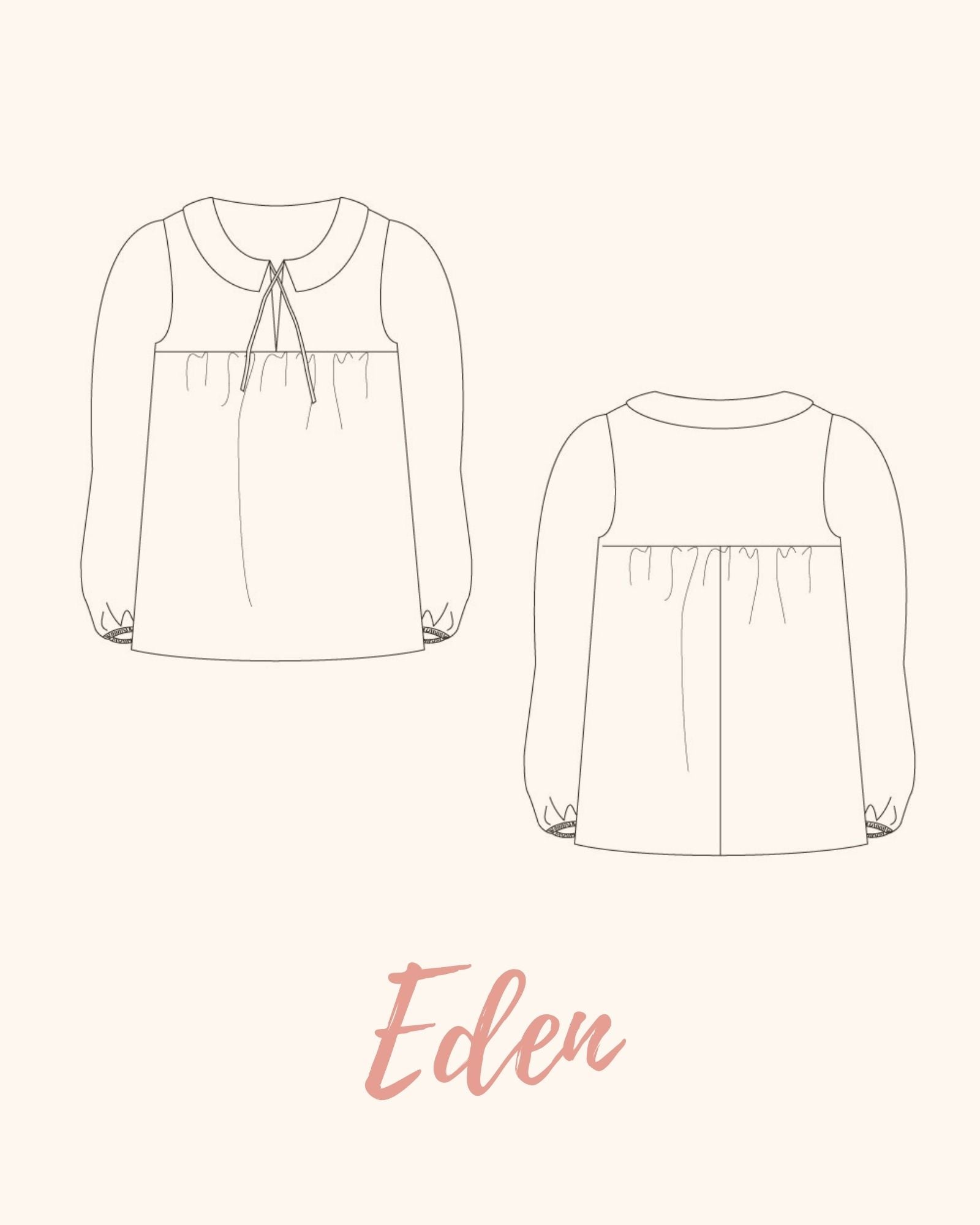 Eden, blouse - Patron PDF