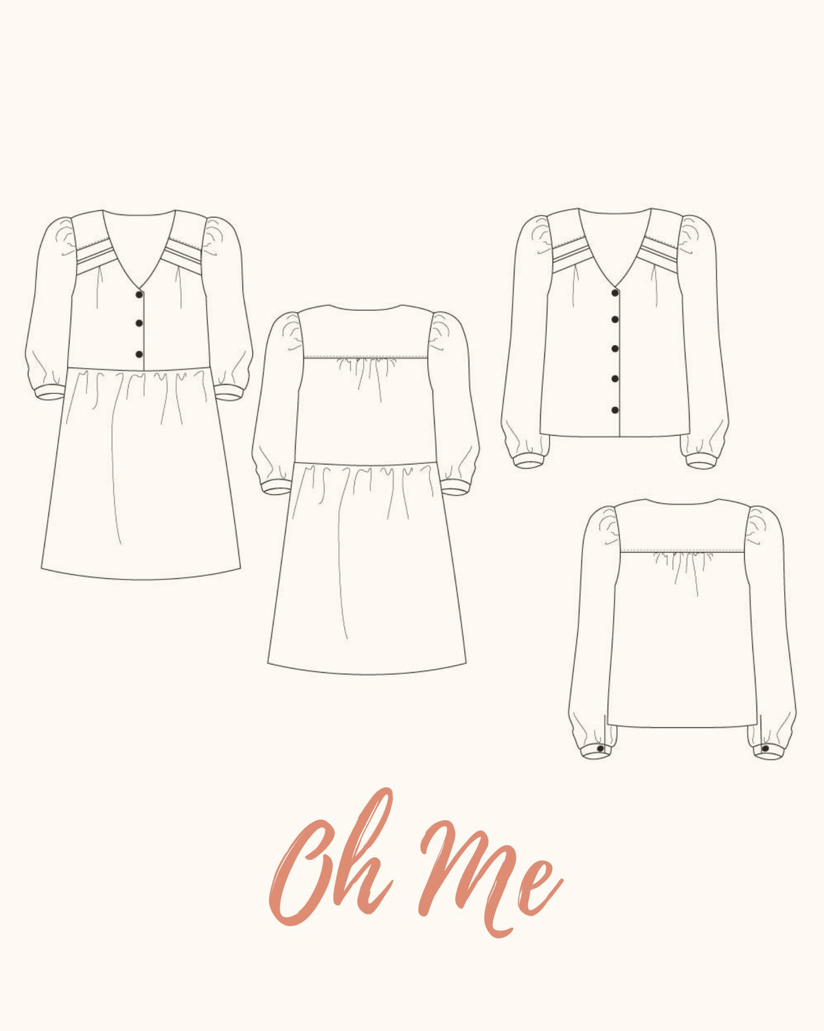Oh Me, top et robe – patron de couture Mimoï (photo 1)