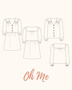 Oh Me, top et robe – patron de couture Mimoï (photo 1)