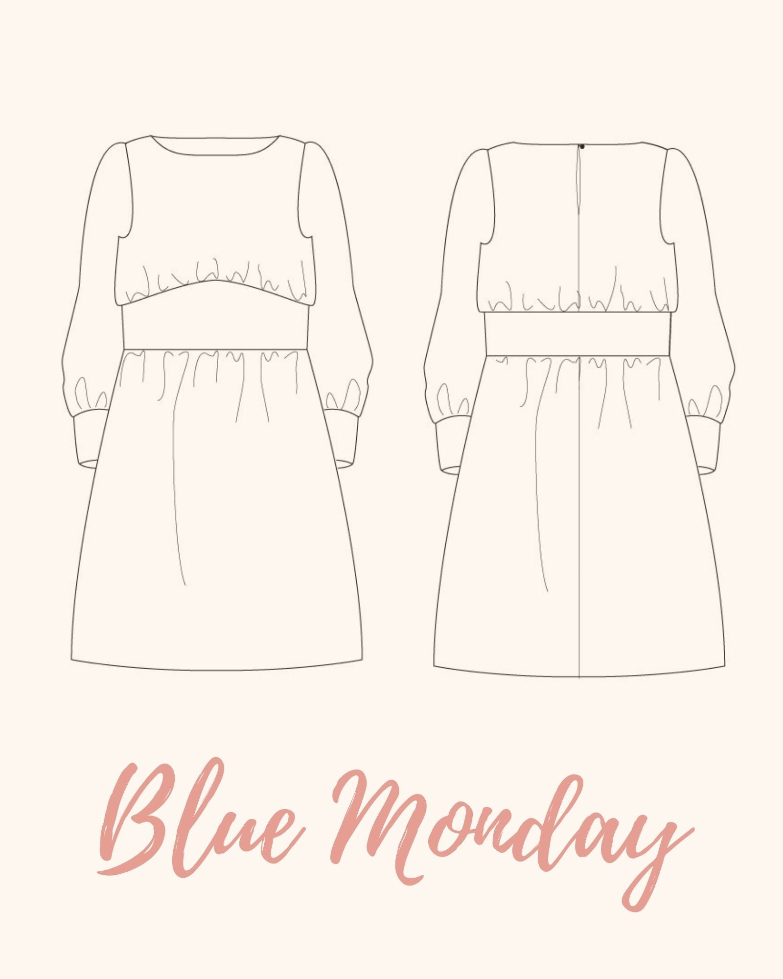 Blue Monday, robe - Patron PDF