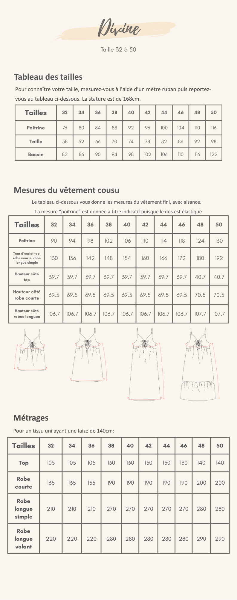 Guide des tailles