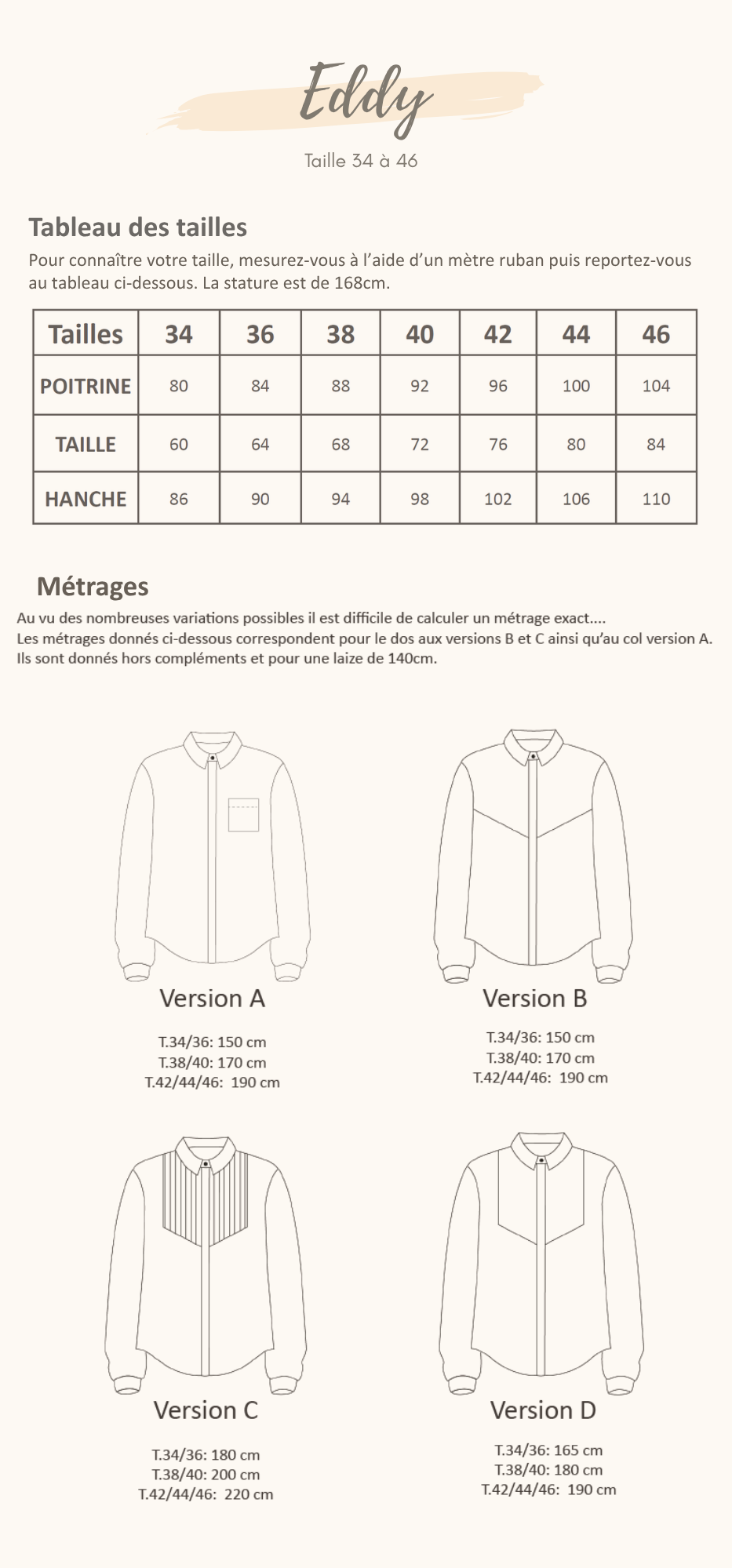Guide des tailles