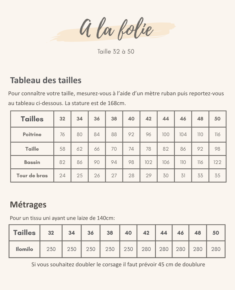 Guide des tailles
