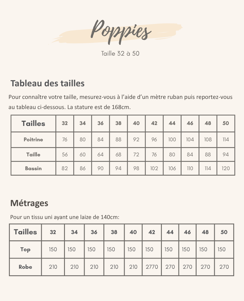 Guide des tailles