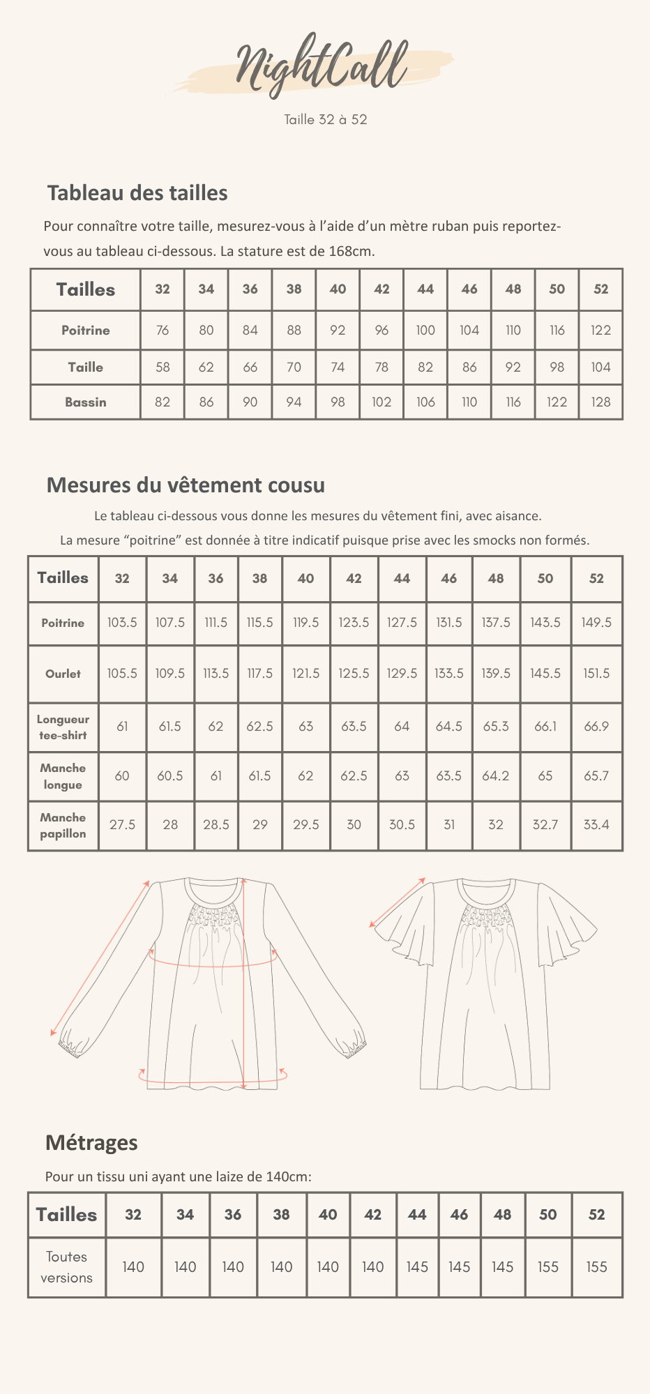 Guide des tailles